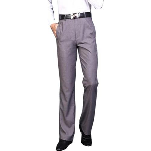 Trousers Mens Slim Business Formal Wear Straight High-end Suit Pants Textured Casual Long Pants
