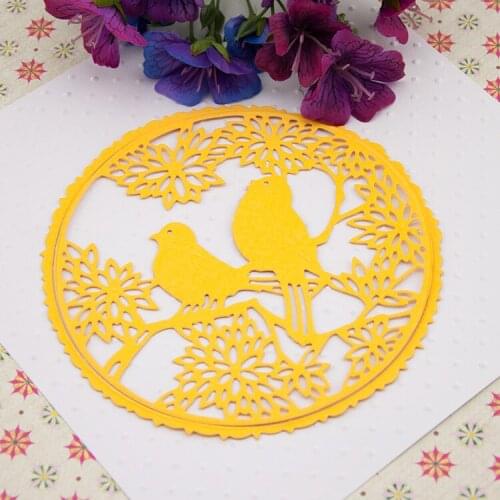 DIY Scrapbooking Metal Decorative Crafts Dies Cutting DIY Albums Cutting Template Die Cut Bird Branch DM-852