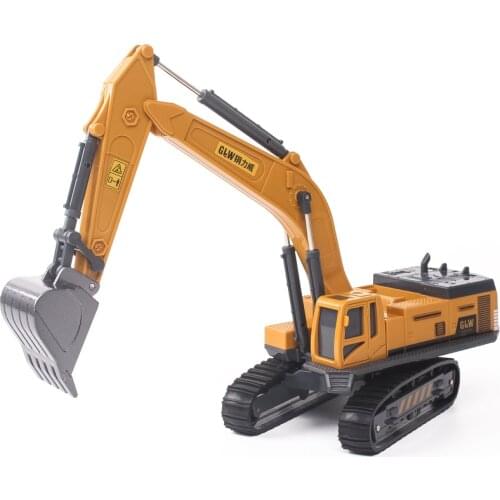 Excavator Model Car Crawler Toy 1:55 Engineering ABS Plastics Truck Digger Models Vehicle Collection Kids Boy Children Gifts