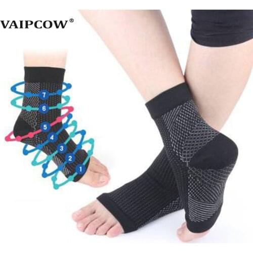 VAIPCOW Comfort Foot Anti Fatigue women Compression socks Sleeve Elastic Mens Socks Women Relieve Swell Ankle sokken Insoes