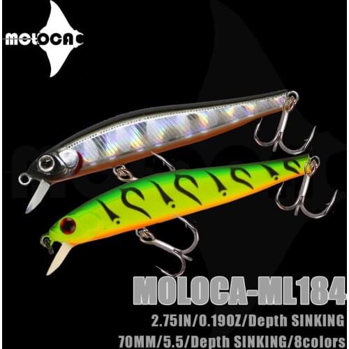 Mino Fishing Tackle Lure Weights 70mm 5.5G Sinking Small Minnow Baits Trolling Wobblers For Perch Fish Articulos De Pesca Lures