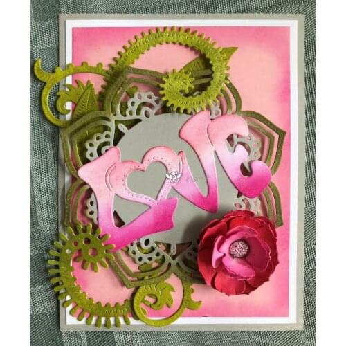 Mmao Crafts Metal Steel Cutting Dies Irregular lace love letters Stencil For DIY Scrapbooking Paper/photo Cards Embossing Dies