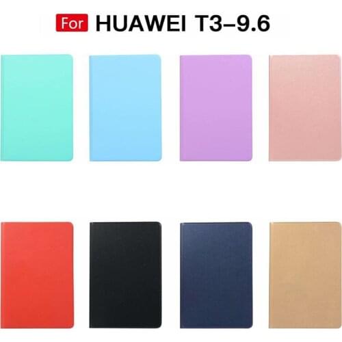 Fashion tablet case For Huawei Mediapad T3 10 Case AGS-L09 AGS-W09 9.6'' Stand cover pu + tpu 2 in 1 shell + pen