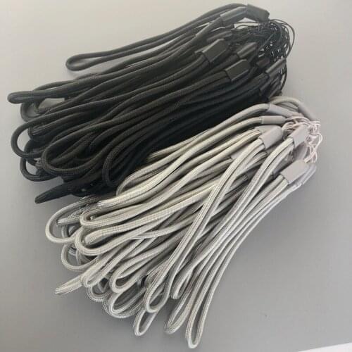 Nylon wrist hand cell phone mobile chain straps keychain Charm Cords Hang Rope Lanyard wholesale 500pcs/lot
