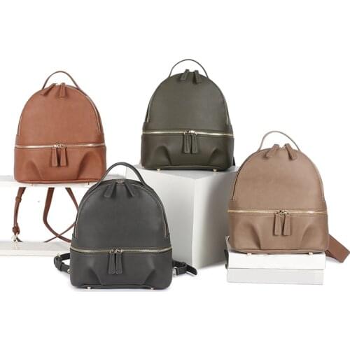 New Design Diaper Bags Luxury Vegan Leather Diaper Backpack Large Capacity Baby Bags Waterproof Changing Bag for Mom Bebes