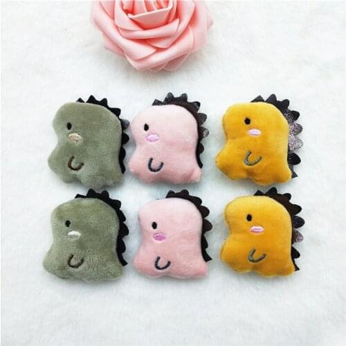 New Cartoon Pink Dinosaur DIY Headdress Accessories Brooch Shoes Socks Bag Scarf Material Fabric Cartoon Accessories
