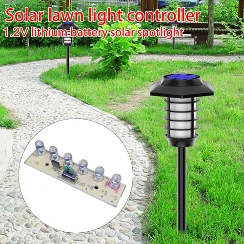 1.2V Solar Light Board Control Sensor Lamp Panel Solar Power Module Garden Light Controller LED Waterproof Easy Installation