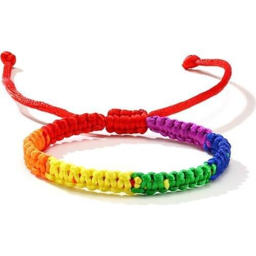 2021 LGBT Knotted Nepal Rainbow Braided A Variety Of Styles Chioce Trendy And Personalized Bracelet Suitable For Couples