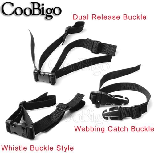 3/4" 1" Dual Release Buckle Whistle Chest Harness Strap Webbing Sternum Outdoor Camping Tactical Backpack Bag Parts Accessories