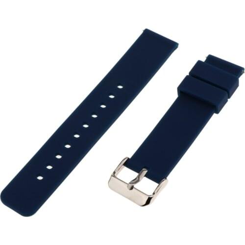 2pcs 22mm Silicone Watch Band Strap Replacement For Pebble-Time Smart Watch