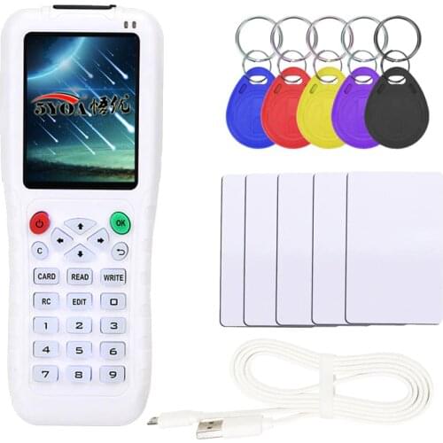 English Version iCopy with Full Decode Function Smart Card Key Machine 3 5 8 RFID NFC Copier IC ID Reader Writer Duplicator