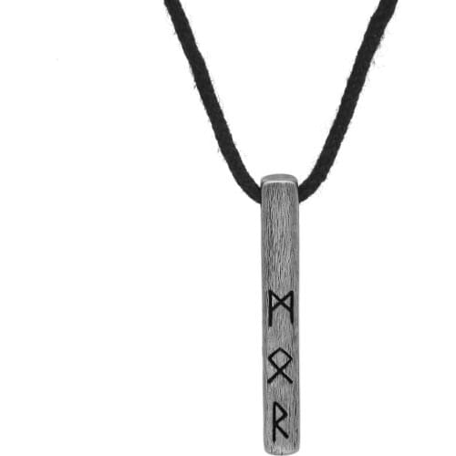 Nordic viking necklace for men rune shield viking amulet stainless stell pendant jewelry with valknut gift bag