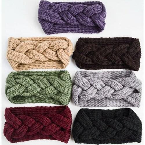 200pcs/lot womens fashion winter warm twist knitted headband/twist headband