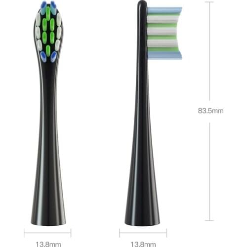 4PCS Oclean X/ X PRO/ Z1/ F1 Gray Brush Heads Sonic Electric ToothbrushBristle Vacuum Nozzles Soft DuPont Replacement Heads