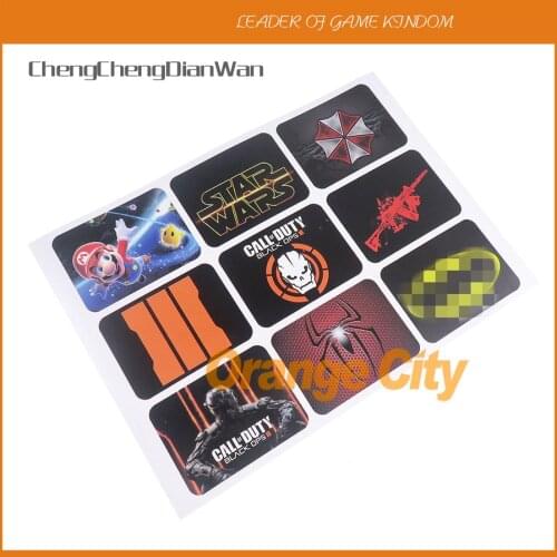 50sets=450pcs For PS4 Controller Joker Design Touch Pad PVC Vinyl Skin Cover For Playstation PS4 Pro Slim Decal Sticker