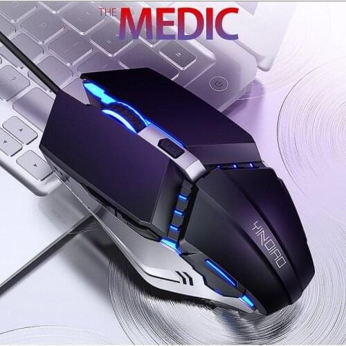7 Color Backlit RGB Gaming Mouse 6 Keys Max 3200DPI Gaming Mause Gamer for Desktop Notebook PC Black White Lighting Wired Mouse