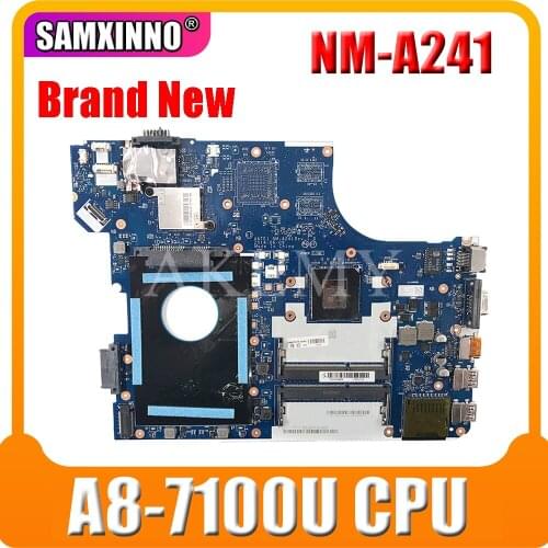 Akemy 04X5627 Main Board For Lenovo E555 Laptop Motherboard AATE1 NM-A241 DDR3L Full tested W/ A8-7100 CPU