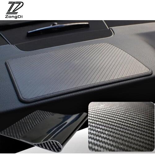 ZD 1X Car Carbon fiber non-slip mat For VW polo passat golf Skoda octavia rapid Nissan qashqai j11 juke Alfa Romeo accessories