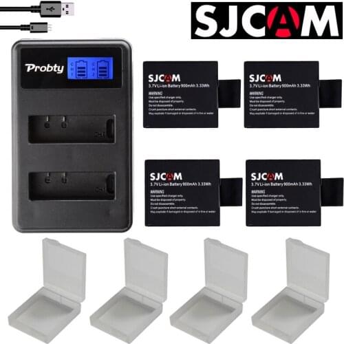 New 4pcs SJCAM sj4000 eken H9 GIT-LB101 GIT BATTERY sj5000 sj6000 sj7000 SJ8000 SJ9000 battery +Dual USB charger