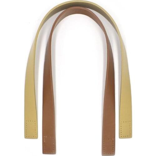 D0LF PU Leather Handbag Shoulder Handle Strap Long Shoulder Straps for DIY Handmade Woven Bag Accessories