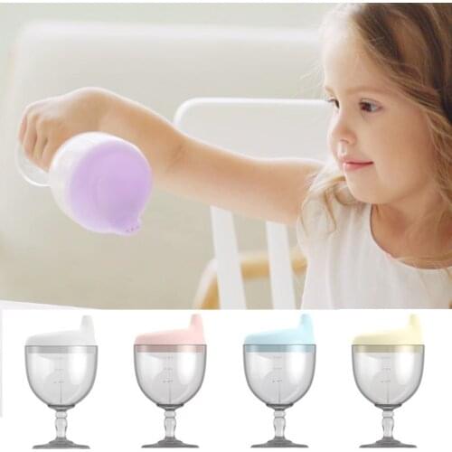 150ML Baby Kids Goblet Water Bottle Infant Toddler Children Cups With Duckbill Mouth Shape Feeding Training