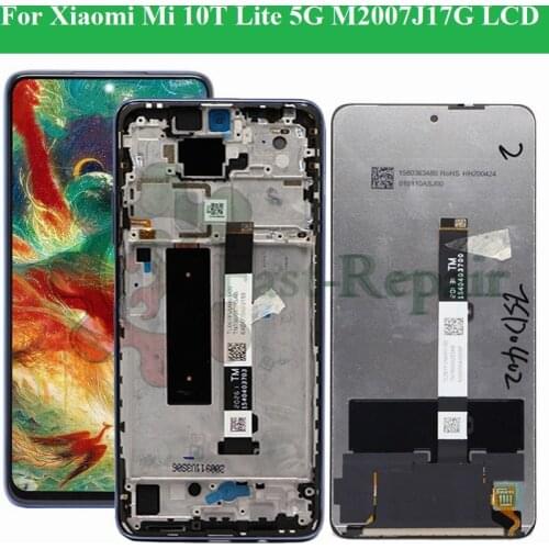 Original Display For Xiaomi Mi 10T Lite 5G LCD 10 Touches Screen For Mi 10T 10 T Lite 5G lcd for M2007J17G Display Replacement