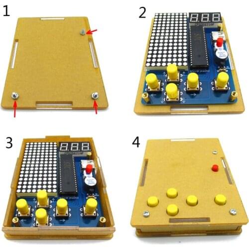 DIY Game Kit Retro Classic Electronic Soldering Set Russian Box/Snake/Plane/Race