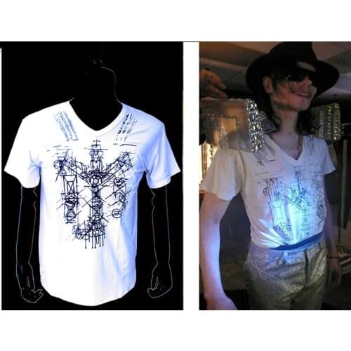 MJ Michael Jackson This is it Thriller limited Edition White Novelty T-Shirt Summer