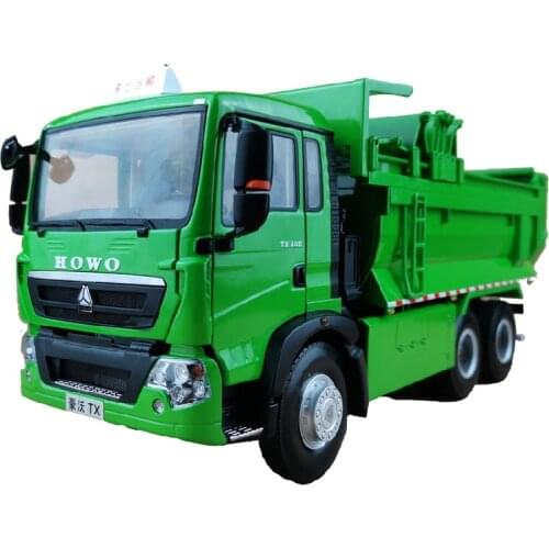 Collectible Alloy Model 1:24 Heavy Duty Truck SinoTruk Sitrak C6G Dump Truck Construction Vehicles Diecast Toy Model Decoration