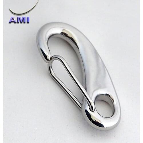 Egg Snap Hook 2" 50mm Stainless Steel 316 Wholesale Spring Gate Eye Marine Boat Rigging Hardware