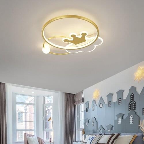 Modern Led Ceiling Lights Cartoon Cloud Shape Remote Control Lamp For Children Room Bedroom Study Indoor Ceiling Lamp Fixtures