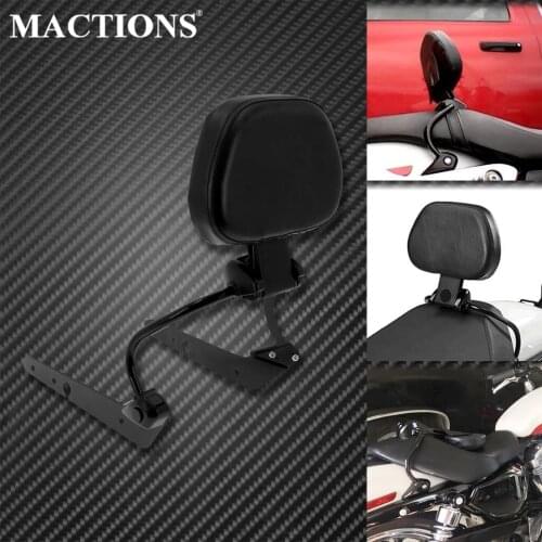 Motorcycle Quick Release Rider Backrest Sissy Bar Detachable Black For Harley Sportster XL883 1200 Forty Eight Iron 883 04-2021
