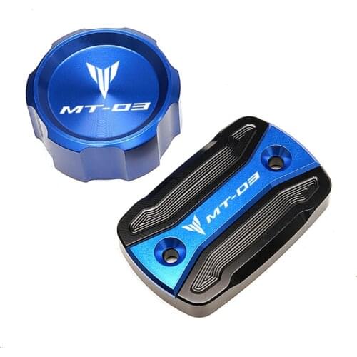 Motorcycle CNC High quality Rear & Front Brake Fluid Reservoir Cap Cylinder cover For YAMAHA MT03 MT 03 MT-03 2015-2021 2020