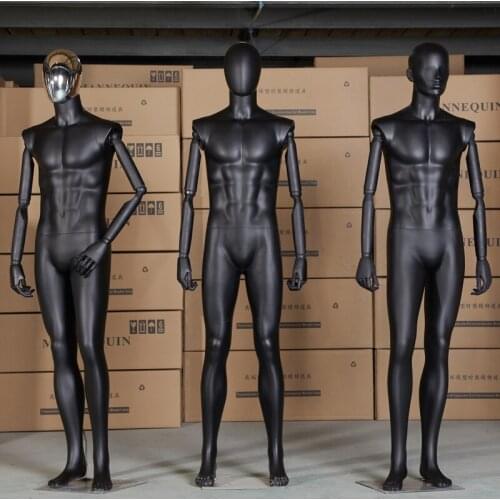 Men Matte Mannequin Fashion Style Black Male Model On Sale