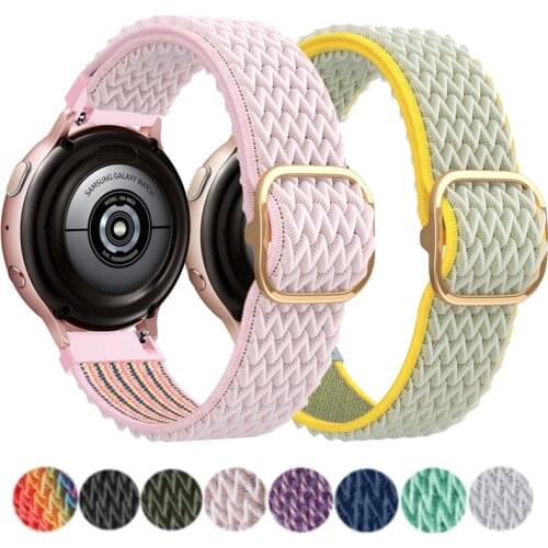 20mm 22mm Nylon Watch Strap For Amazfit GTS 2/2e/GTS2 Mini/GTR 42mm/47mm/GTR2/2e Bracelet Watch For Amazfit bip U Pro strap