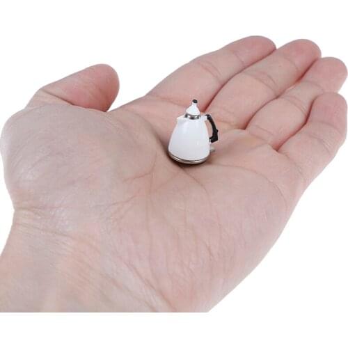 New kids pretend toy Mini Doll house furniture Dollhouse Kettle Pot Miniature Kitchen Kettle Toy Pot Dolls Decorations