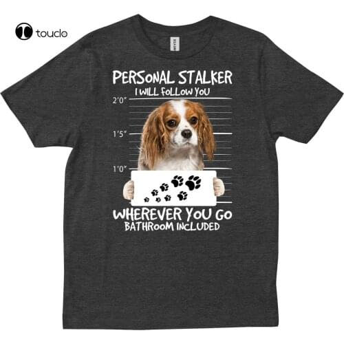 New Funny Cavalier King Charles Owner Mom Dad Gift Fur Vintage T Shirt T-Shirt Cotton Tee Shirt