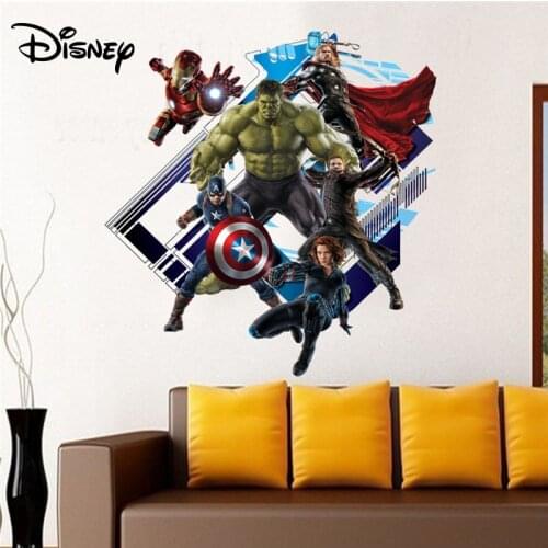 Disney New Stickers Avengers 2 Stickers Childrens Room Sofa Bedroom Background Decoration Stickers