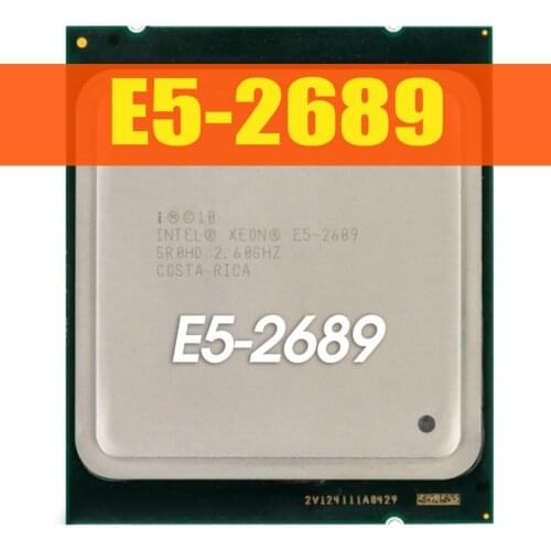 Intel Xeon E5 2689 LGA 2011 CPU Processor 2.6GHz 8 Core 16 Threads support X79 motherboard