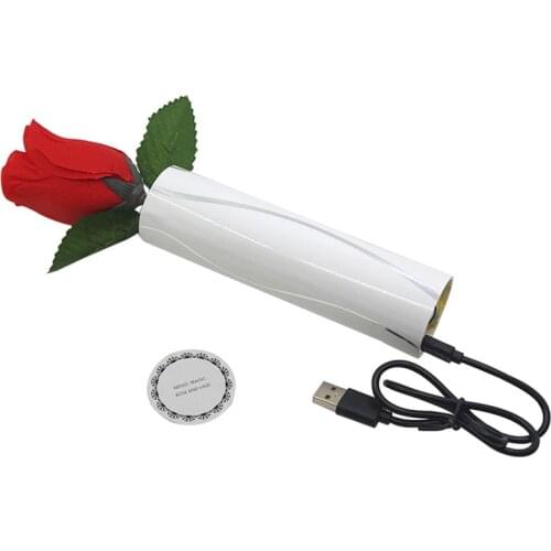 Rose And Vase Stage Magic Tricks Gimmick Rose Scarf Appearing Magia Magician Illusions Props Fun Split Roses Romantic Magic
