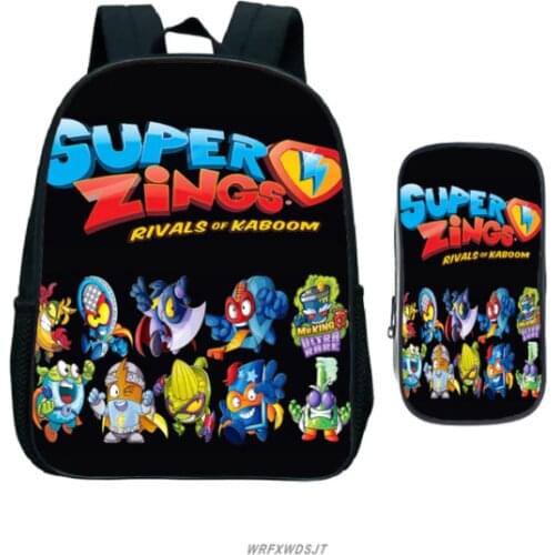 Super Zings Series 6 Kindergarten Backpack Cartoon Game Superzings Toddler Kids Bag Waterproof Plecak Daily Children Mochila