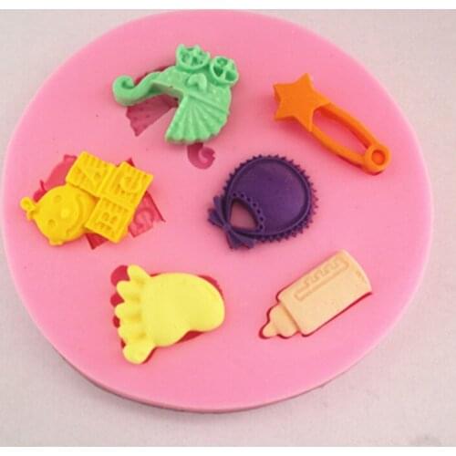 DIY babe feeder cake mold silicone baking tools kitchen accessories decorations for cakes Fondant chocolates soap Sugarcraft