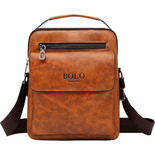 SUUTOOP Mens PU Leather Business Waterproof Shoulder bags Messenger Bags Crossbody bags Pack Short Trip Travel for Male 2020