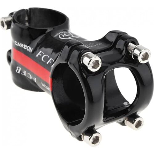 Bicycle Stem Riser Aluminum Carbon Fiber Riser Rod Stem Carbon Fiber Bicycle Ultralight Stem Carbon Handle 28.6-31.8MM 6 Degree