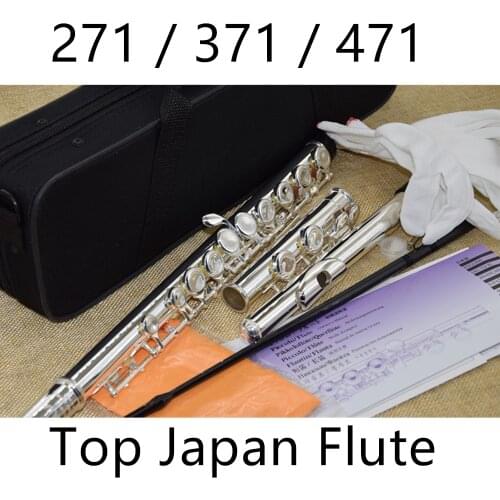 High Quality Japan Flute FL-471 Professional Cupronickel C Key 16 Hole Flute Silver Plated Musical Instruments With Case