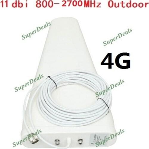 ZQTMAX 11dbi Outdoor Log-periodic antenna N Female for 2G 3G 4G cell phone signal booster GSM DCS repeater 900 1800 2100 2600