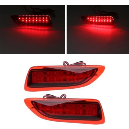1Pair FTT Rear Bumper Lights LED Reflector Brake Stop Signal Running Lamp For Toyota Corolla Lexus CT200h
