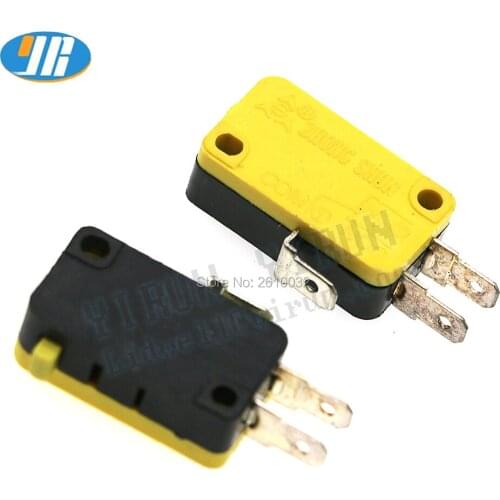 100PCS 3 Pins Micro Switch 4.8mm Terminal Microswitch For Arcade Push Button Parts Jamma MAME DIY Game accessories