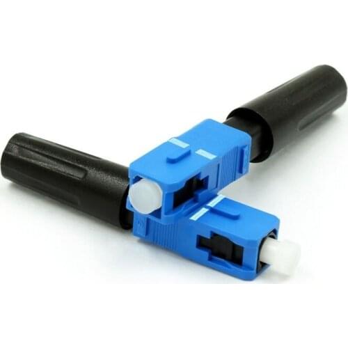 100pcs/lot UPC ZF NPFG 8802-TLC/3 XF-5000-0322-3 55mm fast connector SC-ZF Optical fiber connector SC/ZF FTTH Fiber SC connector