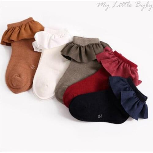 2020 New Fashion Summer Baby Girls Velvet large lace socks children socks girls cotton socks princess socks